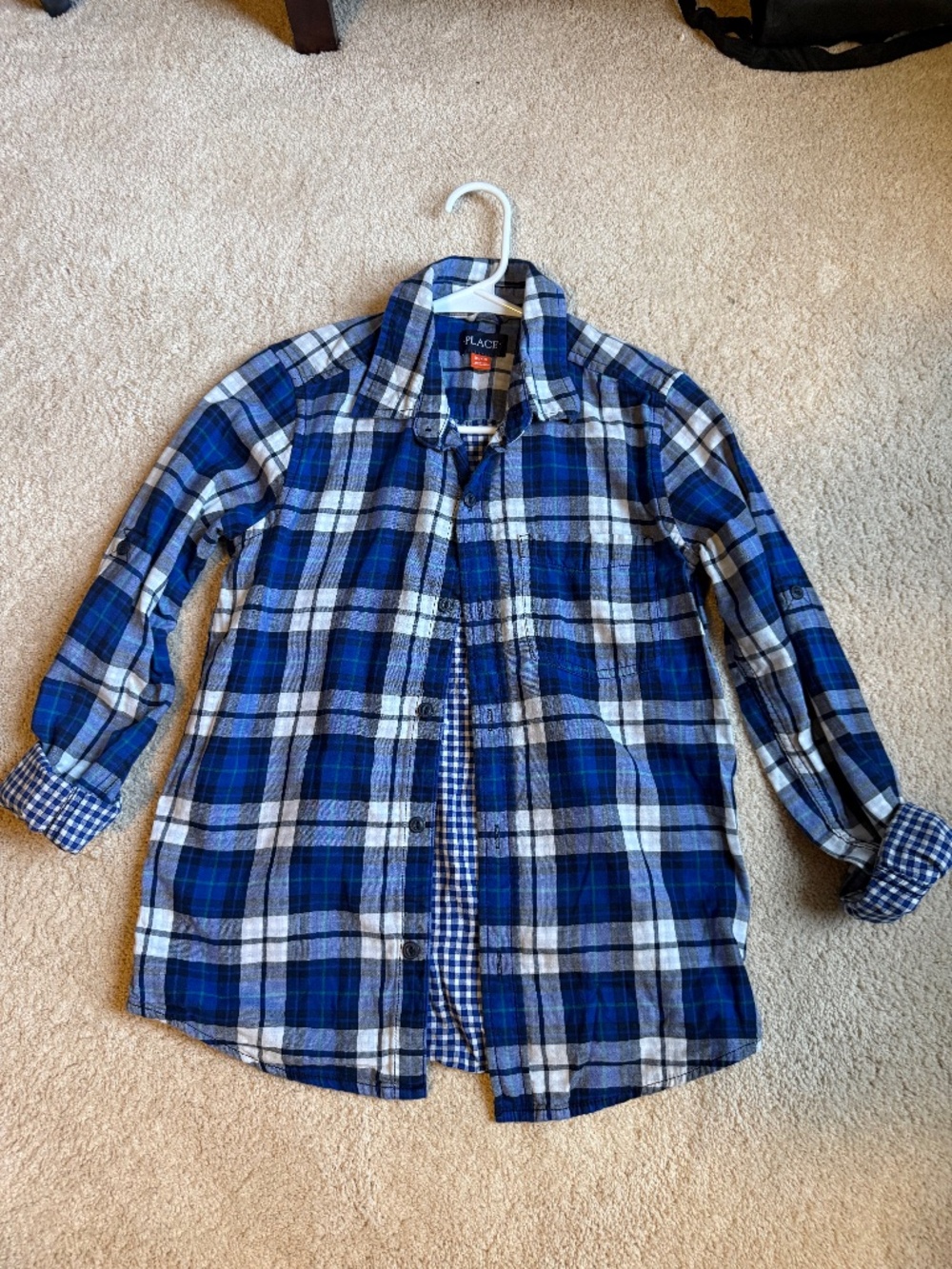 Children’s place Youth XL/14 blue dress shirt
